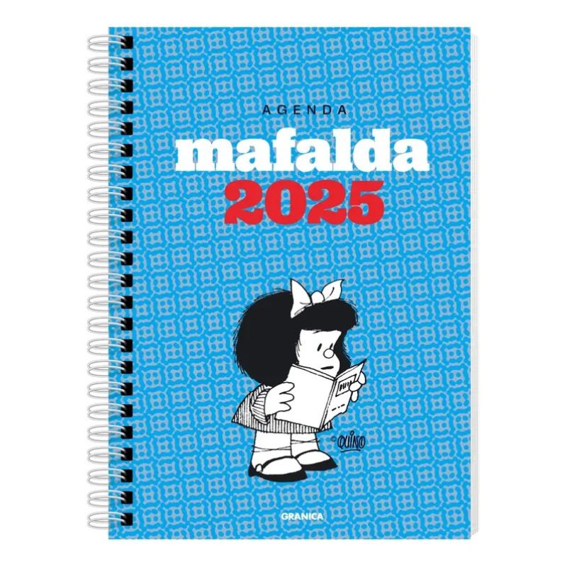 AGENDA 2025 MAFALDA ANILLADA MODULOS TURQUESA TD (Nuevo)
