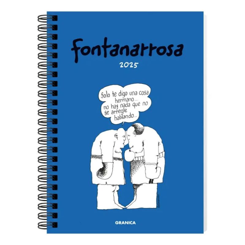 AGENDA 2025 FONTANARROSA ANILLADA AZUL TD (Nuevo)