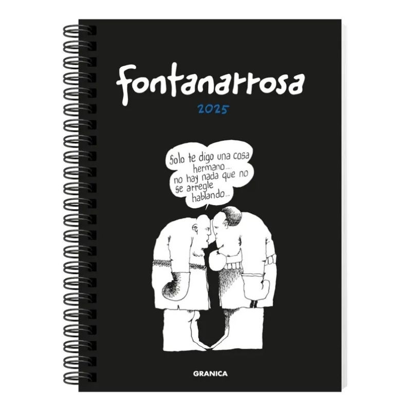 AGENDA 2025 FONTANARROSA ANILLADA NEGRA TD (Nuevo)