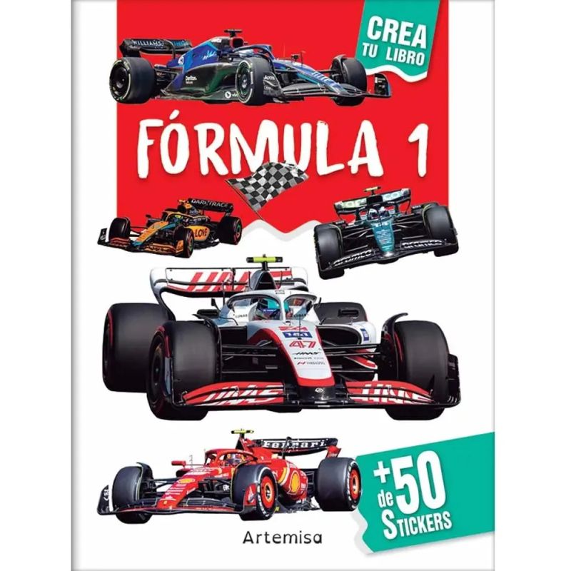 FORMULA 1- CREA TU LIBRO - MAS DE 50 STICKERS (Nuevo) - Miniatura 2