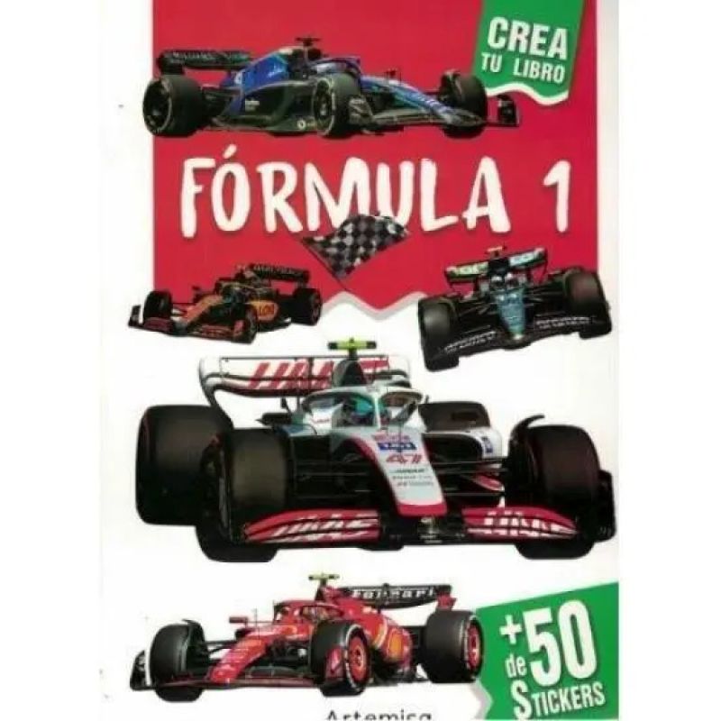 FORMULA 1- CREA TU LIBRO - MAS DE 50 STICKERS (Nuevo)
