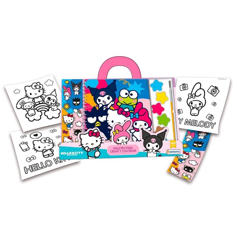 MALETIN CREAR Y COLOREAR - HELLO KITTY (Nuevo)