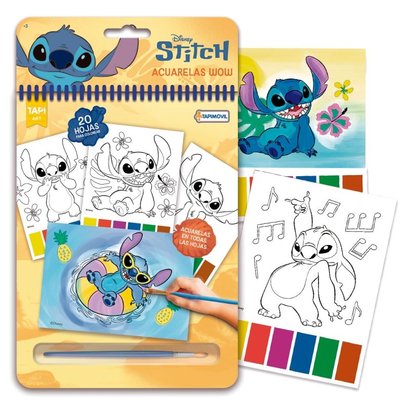 STITCH DISNEY - ACUARELAS WOW (Nuevo)