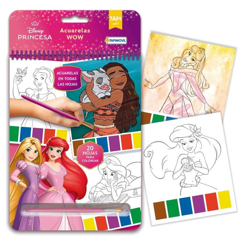 DISNEY PRINCESAS - ACUARELAS WOW (Nuevo)