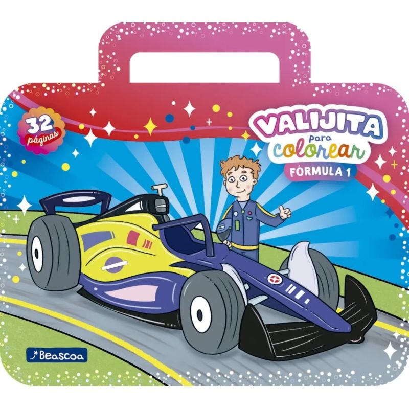 FORMULA 1 - VALIJITA PARA COLOREAR (Nuevo)