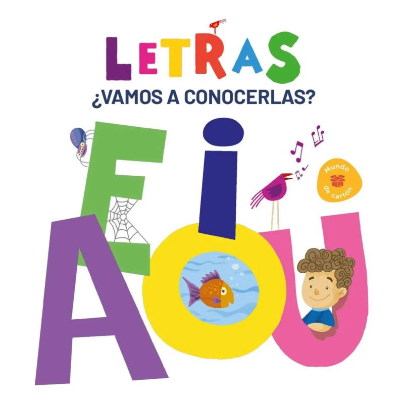 LETRAS - VAMOS A CONOCERLAS ? - MUNDO DE CARTON (Nuevo)