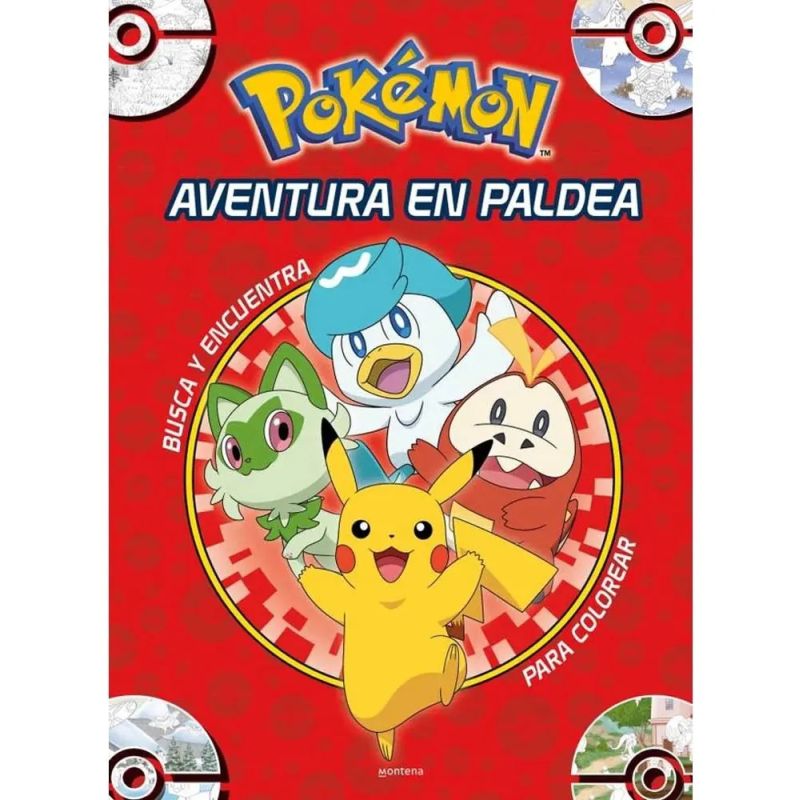 POKEMON - AVENTURA EN PALDEA - BUSCA Y ENCUENTRA - PARA COLOREAR (Nuevo)