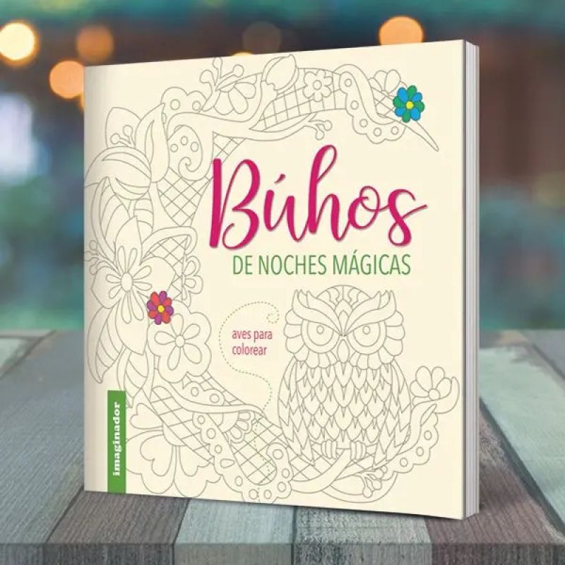 BUHOS DE NOCHES MAGICAS - AVES PARA COLOREAR (Nuevo)