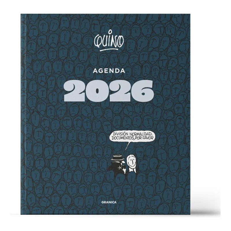 AGENDA 2026 QUINO ENCUADERNADA NEGRA - TD (Nuevo)