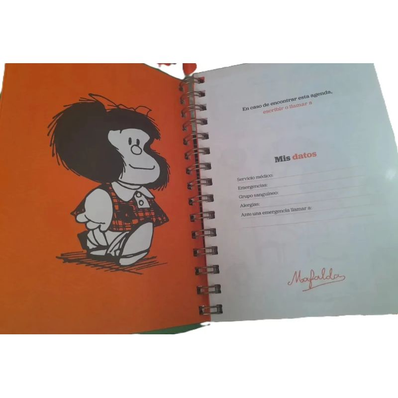 AGENDA 2026 MAFALDA ANILLADA MODULOS VERDE - TD (Nuevo) - Miniatura 6