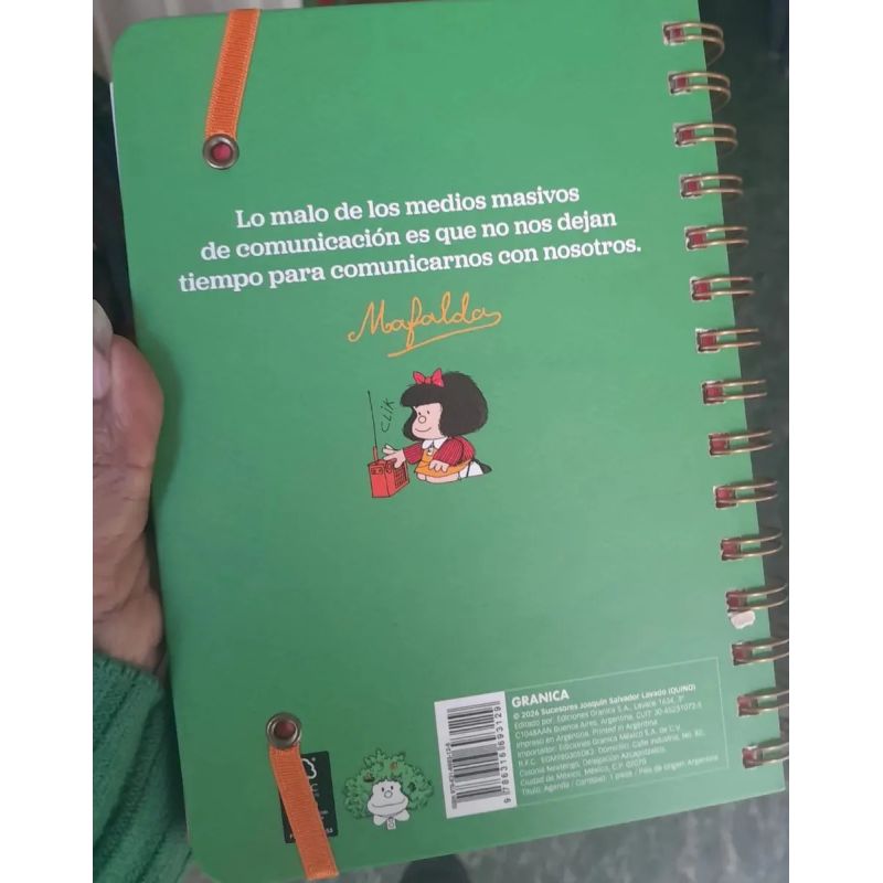 AGENDA 2026 MAFALDA ANILLADA MODULOS VERDE - TD (Nuevo) - Miniatura 4