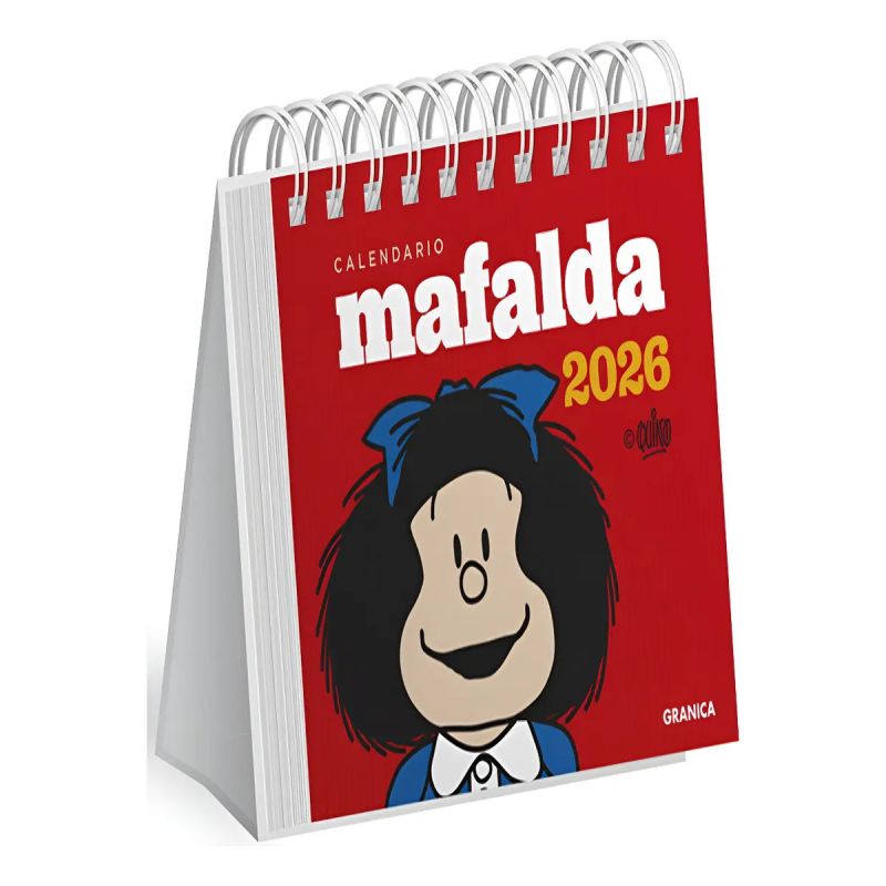 CALENDARIO 2026 MAFALDA ESCRITORIO - ROJO (Nuevo)