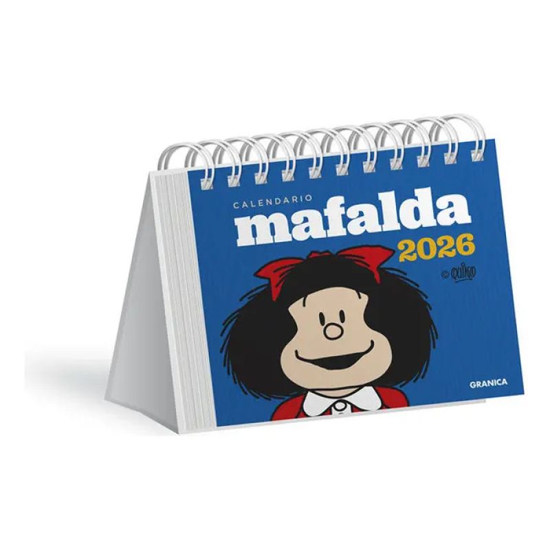 CALENDARIO 2026 MAFALDA ESCRITORIO - AZUL (Nuevo)