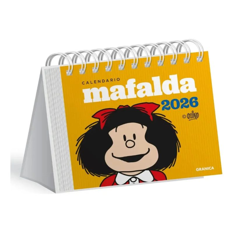CALENDARIO 2026 MAFALDA ESCRITORIO CON CAJA - ROJO (Nuevo) - Miniatura 3