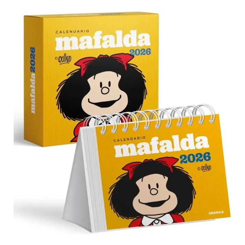 CALENDARIO 2026 MAFALDA ESCRITORIO CON CAJA - ROJO (Nuevo) - Miniatura 2