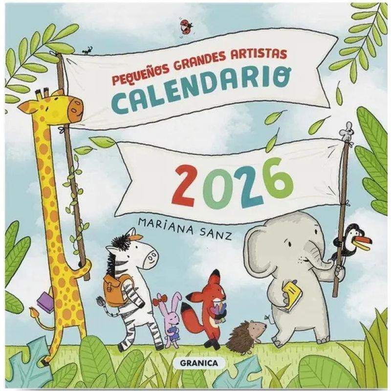 CALENDARIO DE PARED 2026 PEQUEÑOS GRANDES ARTISTAS (Nuevo)