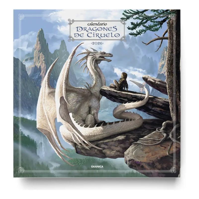 CALENDARIO DE PARED 2026 CIRUELO - DRAGONES (Nuevo)