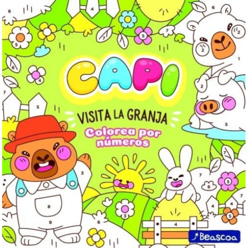 CAPI VISITA LA GRANJA  - PINTAR X NUMEROS 1 (Nuevo)