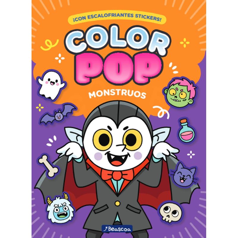 COLOR POP - MONSTRUOS - CON ESCALOFRIANTES STICKERS (Nuevo)