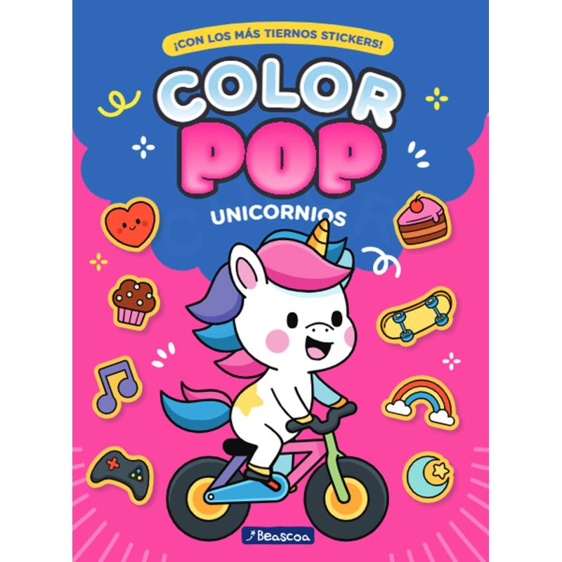 COLOR POP - UNICORNIOS - CON LOS MAS TIERNOS STICKERS (Nuevo)