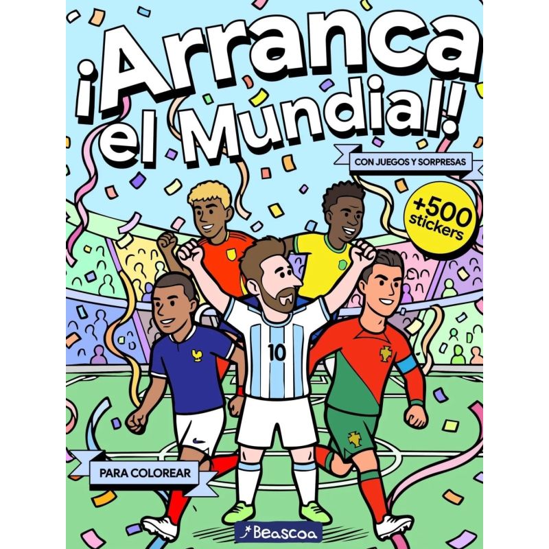 ARRANCA EL MUNDIAL ! - STICKERMANIA - PARA COLOREAR (Nuevo)