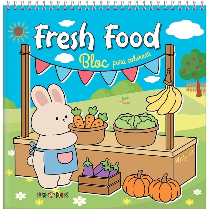FRESH FOOD - BLOC PARA COLOREAR (Nuevo)