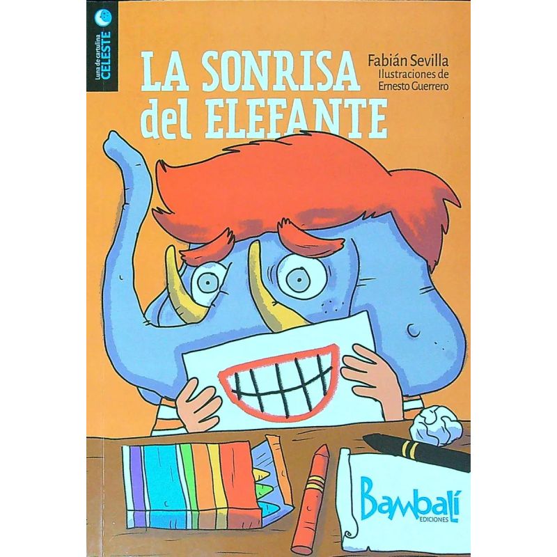 SONRISA DEL ELEFANTE, LA - LUNA DE CARTULINA CELESTE N/ED. (Nuevo)