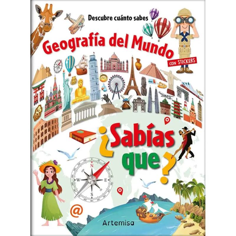 GEOGRAFIA DEL MUNDO - SABIAS QUE? - DESCUBRE CUANTO SABES - CON STICKERS (Nuevo)