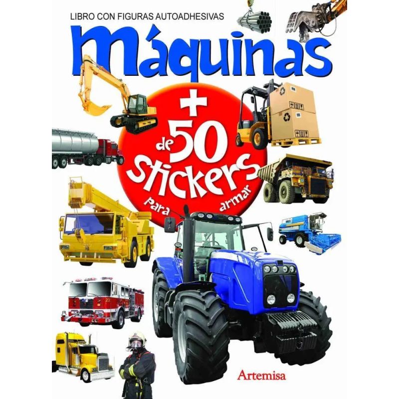 MAQUINAS AGRICOLAS - CREA TU LIBRO + DE 50 STICKERS (Nuevo)