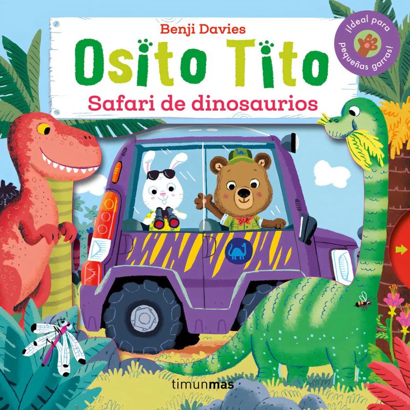 SAFARI DE DINOSAURIOS - OSITO TITO - CARTONE (Nuevo)