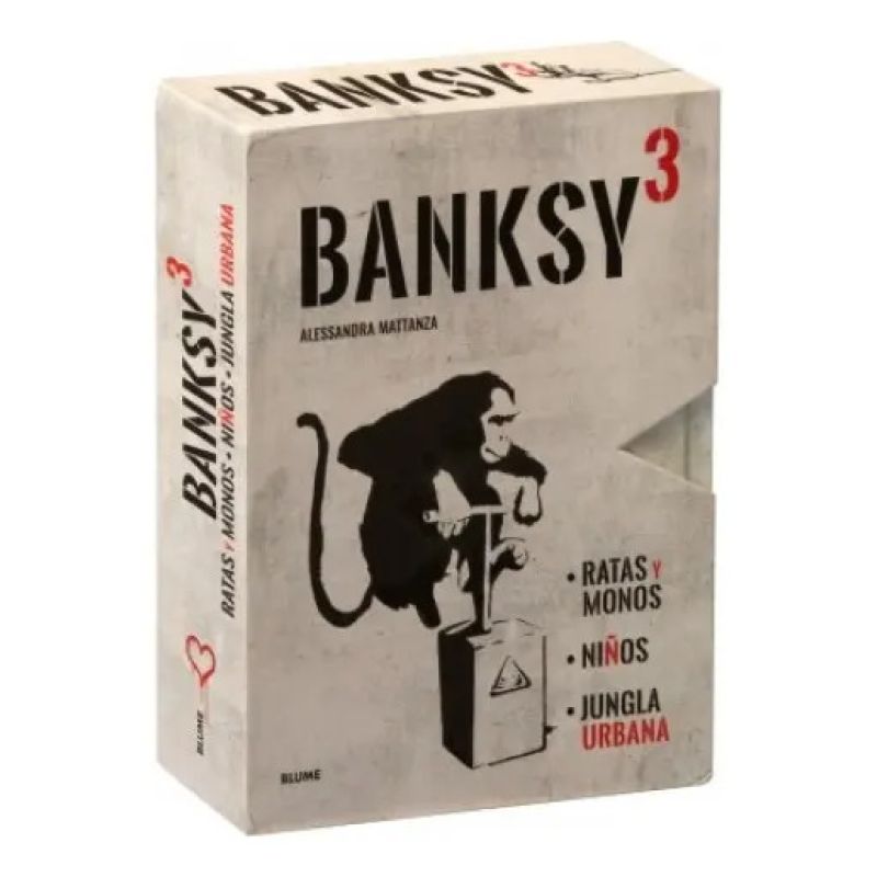 BANKSY - RATAS Y MONOS - NIÑOS - JUGLA URBANA - ESTUCHE 3 LIBROS - TD (Nuevo)