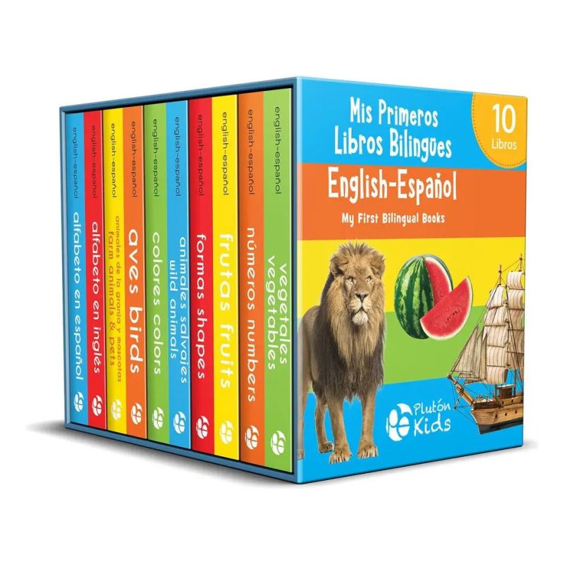 MI PRIMERA BIBLIOTECA BILINGUE ENGLISH - ESPAÑOL - PACK 10 TITULOS (Nuevo)