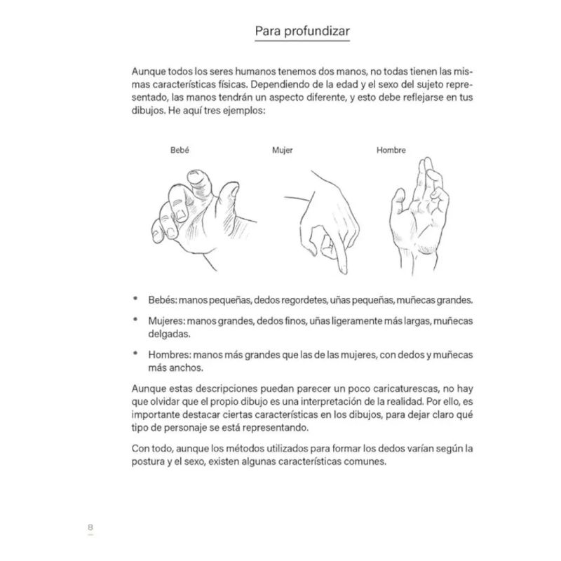 APRENDE A DIBUJAR MANOS EN 50 MODELOS - GUIAS DE DIBUJO PASO A PASO (Nuevo) - Miniatura 2