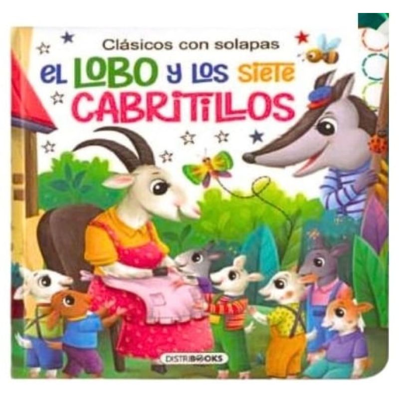 CLASICOS CON SOLAPAS - EL LOBO Y LOS SIETE CABRITOS (Nuevo)