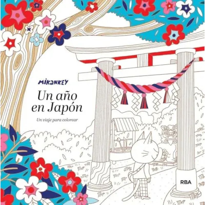 UN AÑO EN JAPON - UN VIAJE PARA COLOREAR (Nuevo)