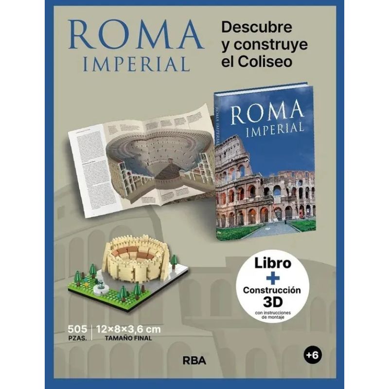 ROMA IMPERIAL - PACK LIBRO TD + MAQUETA COLISEO 3D (Nuevo)