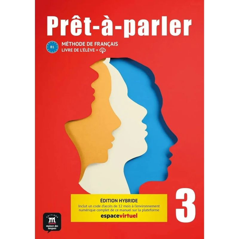 PRET-A-PARLER 3 - LIVRE DE L'ELEVE ED. HYBRIDE (Nuevo)