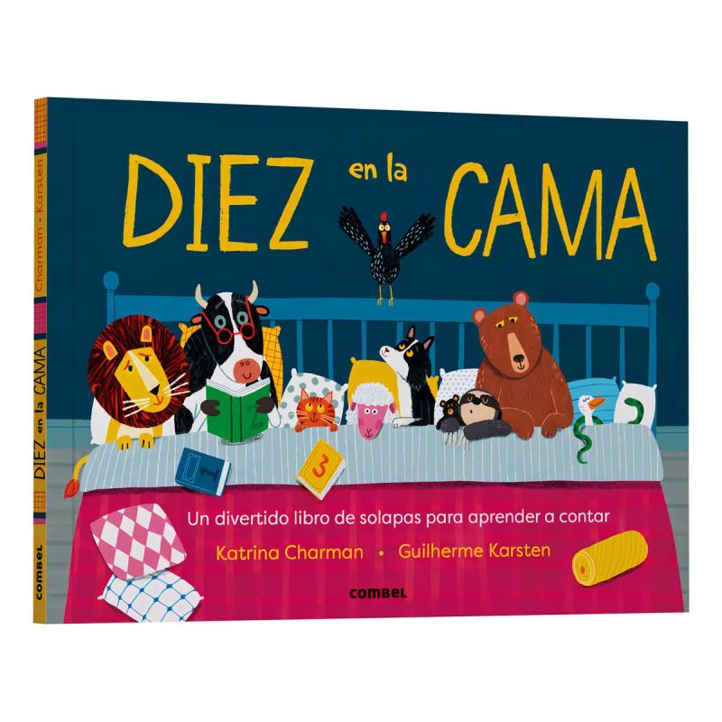 DIEZ EN LA CAMA - LIBRO CON SOLAPAS - CARTONE (Nuevo)