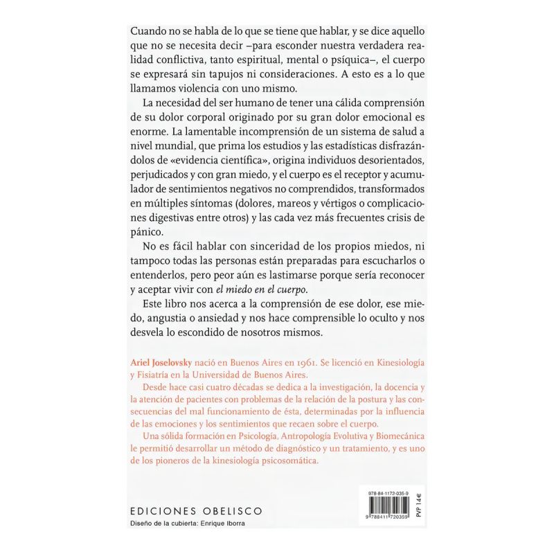 CON EL MIEDO EN EL CUERPO - LA INCOMPRENSION DEL PACIENTE Y SUS SINTOMAS (Nuevo) - Miniatura 2