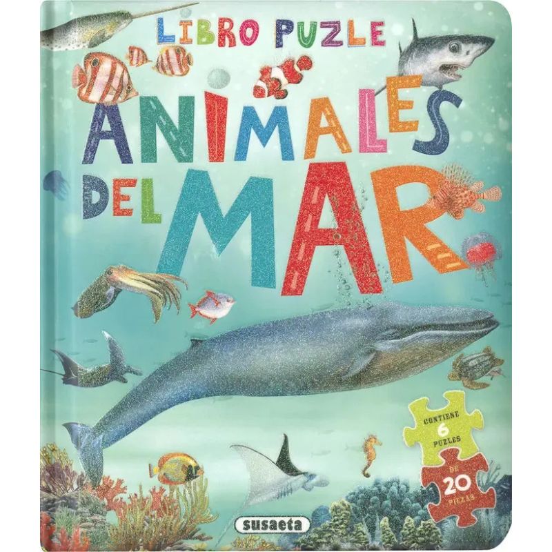 ANIMALES DEL MAR - LIBRO PUZLE - CARTONE (Nuevo)
