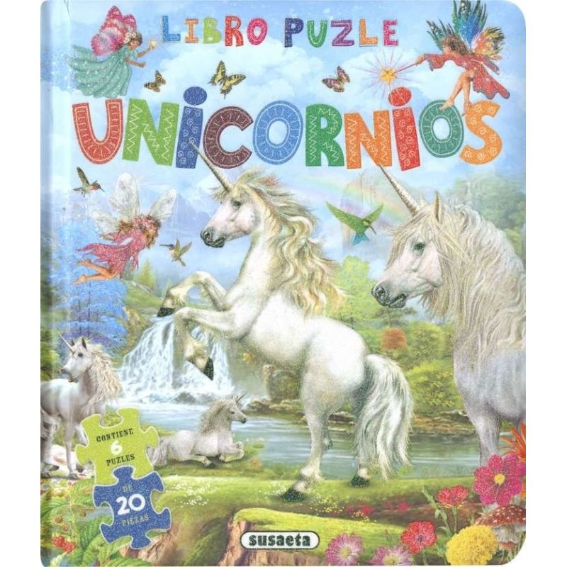 UNICORNIOS - LIBRO PUZLE - CARTONE (Nuevo)