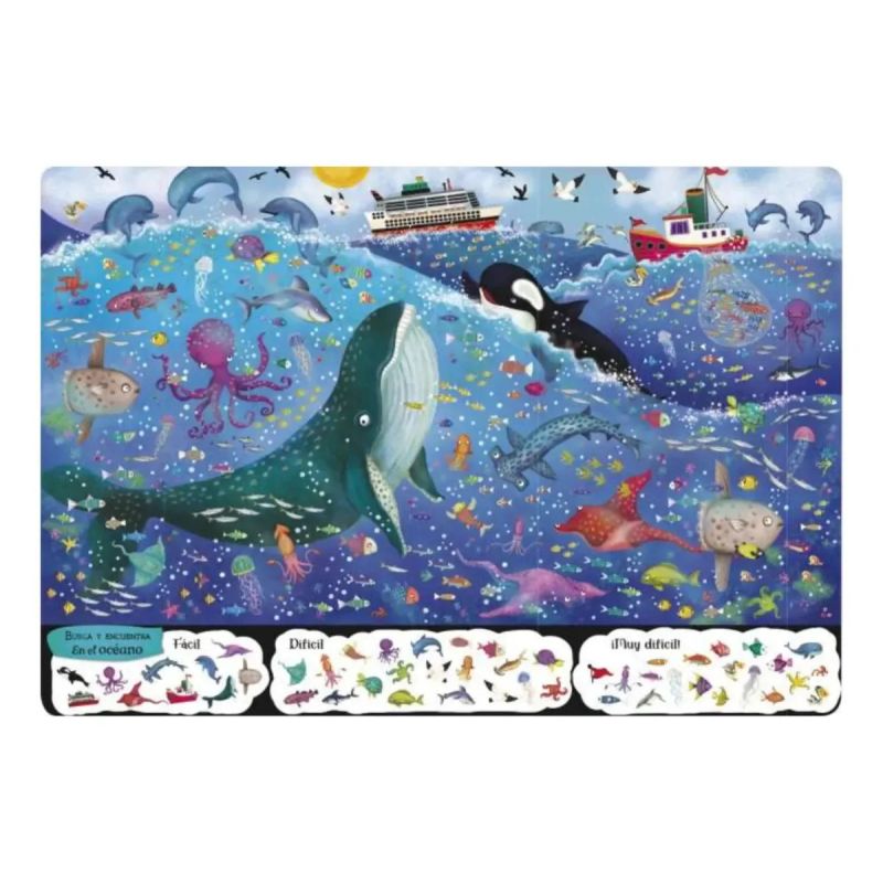 ANIMALES DEL MAR - BUSCA EN EL LIBRO GIGANTE - TD (Nuevo) - Miniatura 3