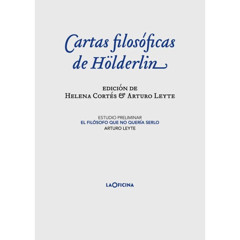CARTAS FILOSOFICAS DE HOLDERLIN - TD (Nuevo)