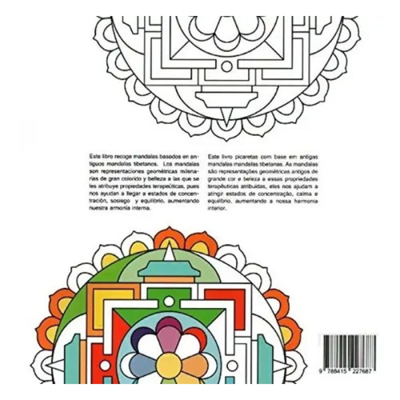 MANDALAS TIBETANOS - MANDALAS DO TIBETE - ARTE TERAPIA (Nuevo) - Miniatura 2