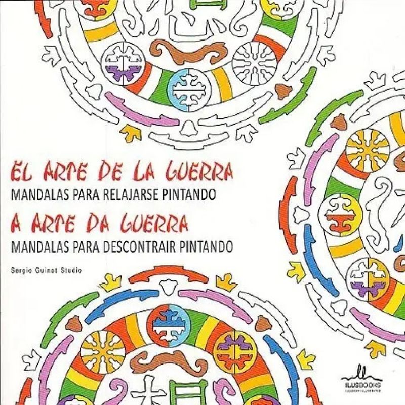 MANDALAS PARA RELAJARSE PINTANDO EL ARTE DE LA GUERRA - MANDALAS PARA DESCONTRAIR PINTANDO A ARTE DA GUERRA