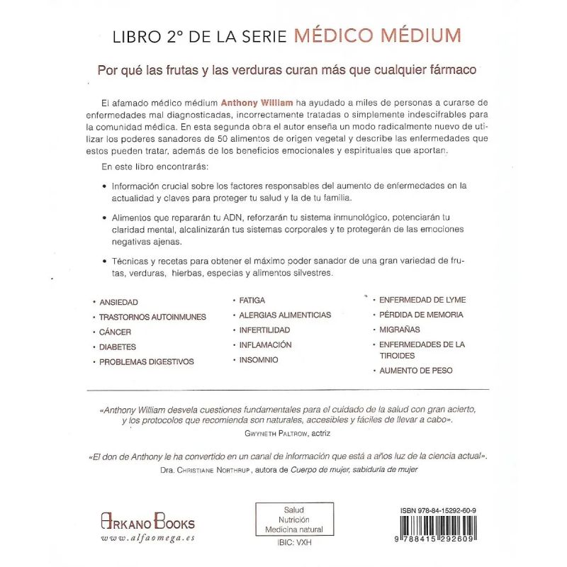 MEDICO MEDIUM ALIMENTOS QUE CAMBIAN TU VIDA (Nuevo) - Miniatura 2