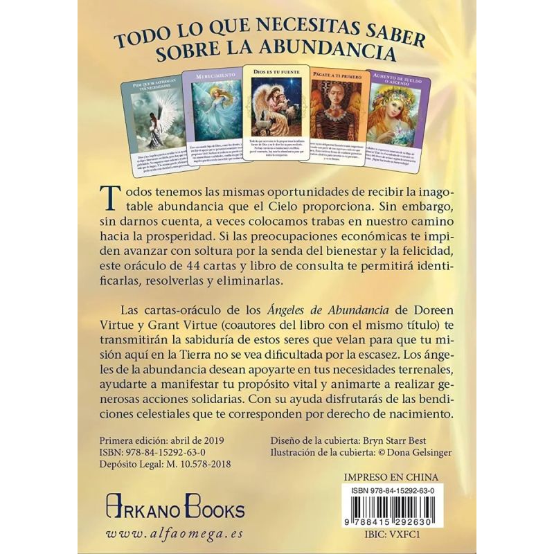 ANGELES DE ABUNDANCIA  (LIBRO + CARTAS) ORACULO (Nuevo) - Miniatura 2