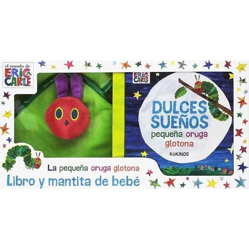 DULCES SUEÑOS PEQUEÑA ORUGA GLOTONA - LIBRO Y MANTITA DE BEBE - Miniatura 3