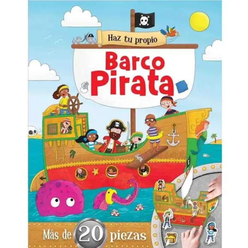 HAZ TU PROPIO BARCO PIRATA - CON MAS DE 20 PIEZAS (Nuevo)