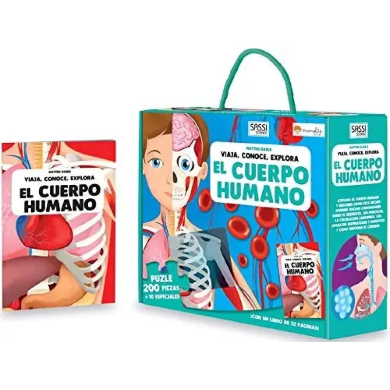 CUERPO HUMANO, EL - LIBRO + PUZZLE 200 PIEZAS (Nuevo)